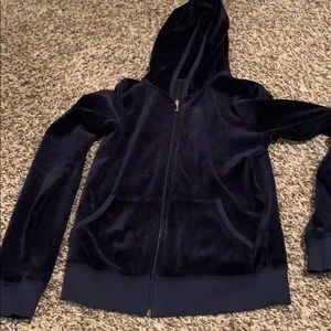 Juicy blue size small velour hoodie